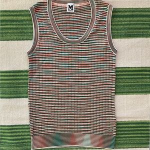 Missoni knit tank top
